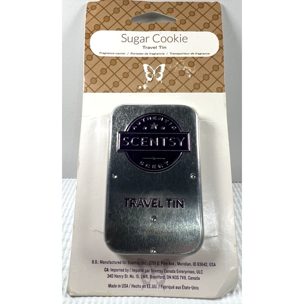 Scentsy Travel Tin "Sugar Cookie" New In Package